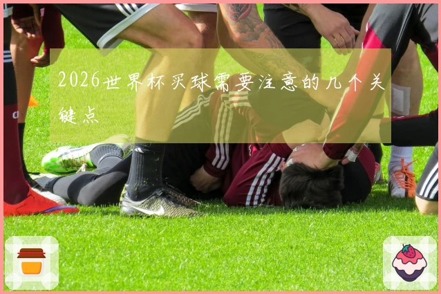 2026世界杯买球需要注意的几个关键点